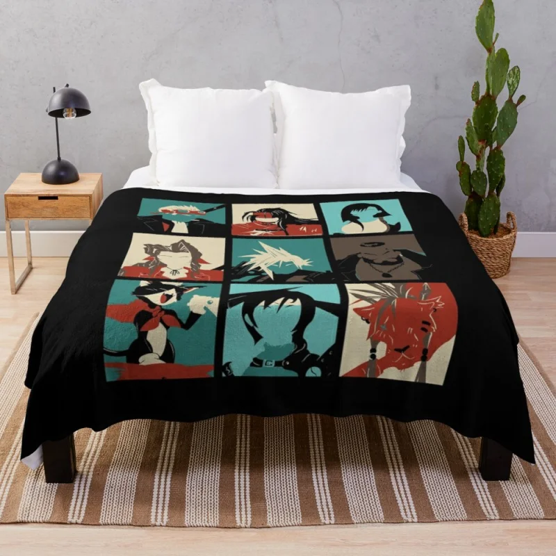 

Final fantasy seven throw blanket consoler blanket home goods and comfort