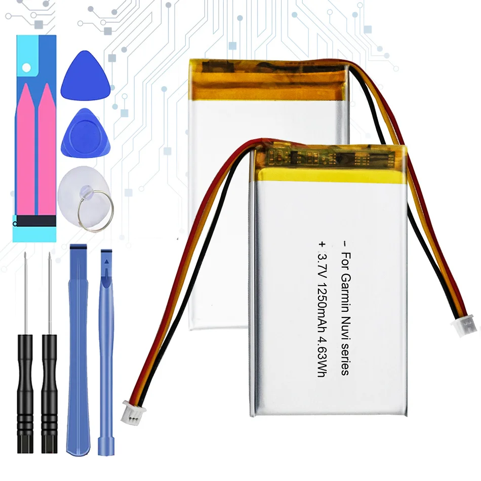 

361-00019-11 Аккумулятор для GARMIN Nuvi 200200 W, 205205 T,205W,205WT, 250252 W, 255255 T,255W,255WT,260,260WT,265WT,270 GPS 1250mAh