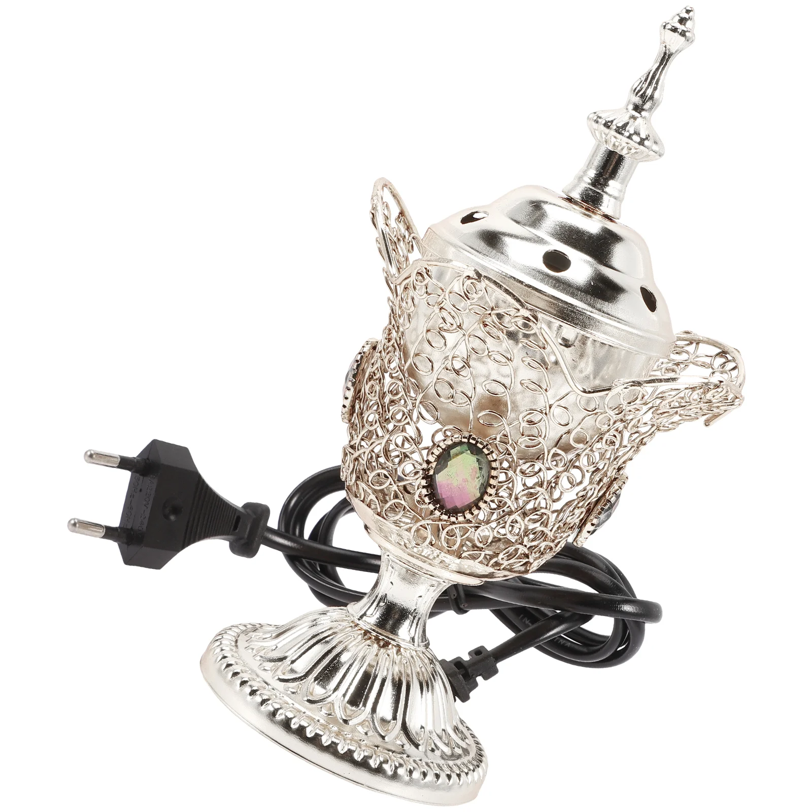 Electric Censer Vintage Decor Incense Holder Burner Table Decors Holders Metal Burners