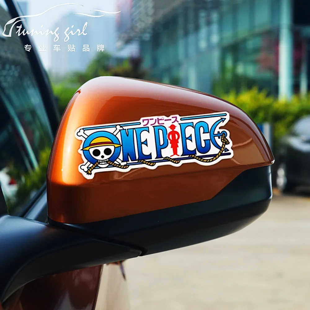 Автомобильные наклейки 19*7 см пираты мугивара Луффи Мультяшные креативные