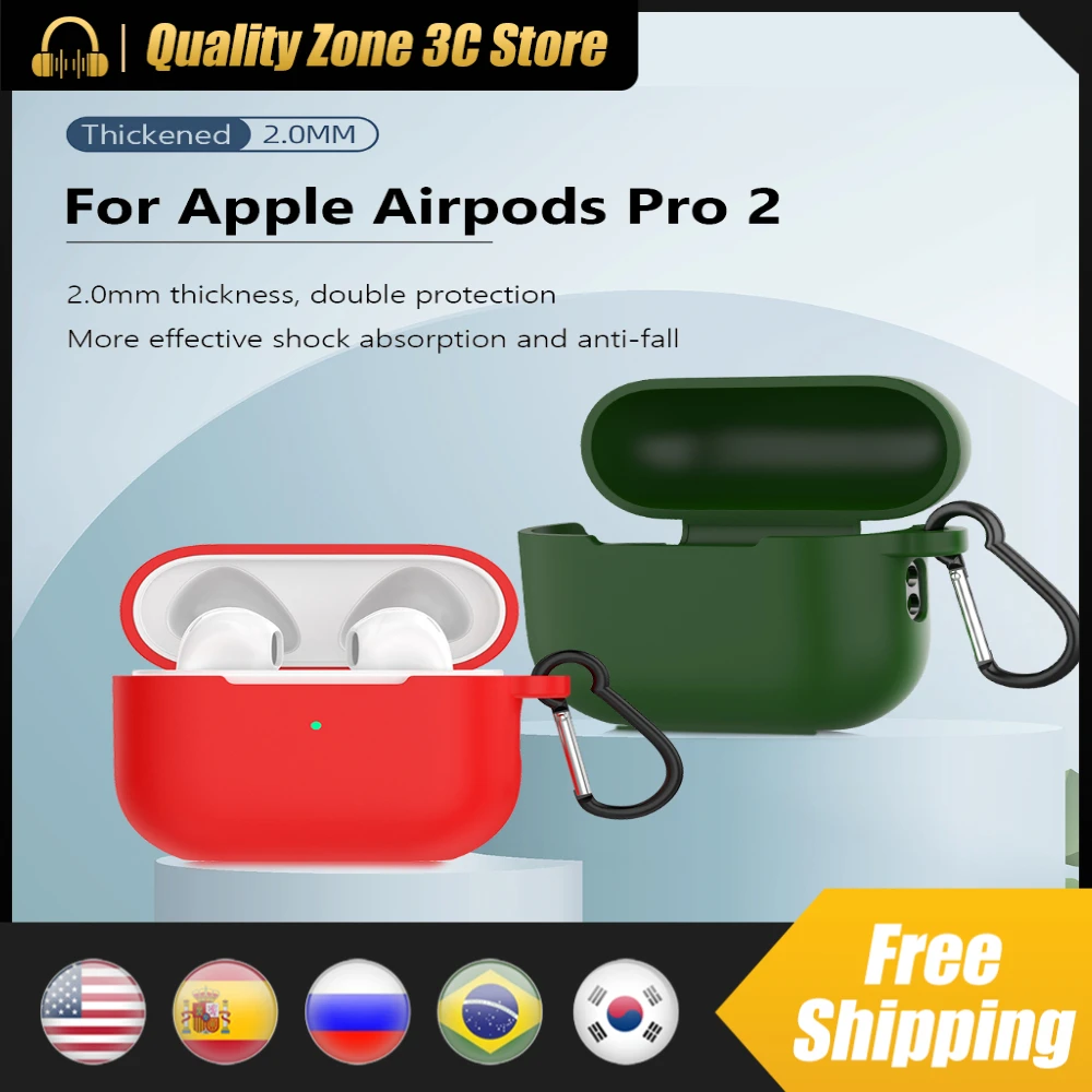 

Силиконовый защитный чехол для наушников Apple Airpods Pro Bluetooth, мягкий чехол, защитный чехол, водонепроницаемый, устойчивый к царапинам, эластичн...