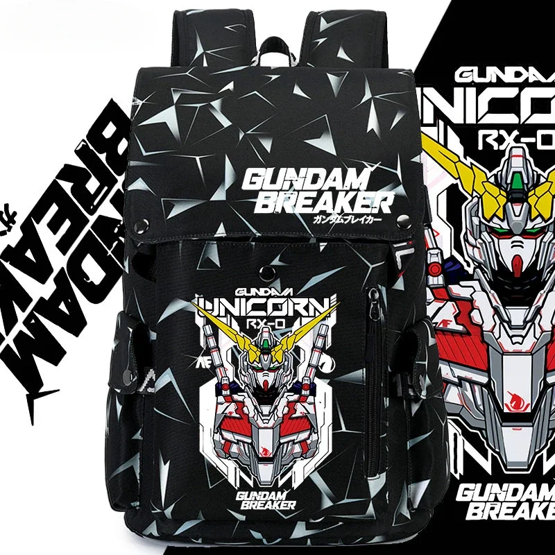 Bandai Gundam Animation мультфильм дышащая износостойкая школьная сумка с защитой от брызг