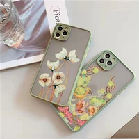 birds watercolor painted pattern phone case for iphone 7 8 plus se 2020 x xr xs max 12 13 mini 11 pro max back hard flower cover