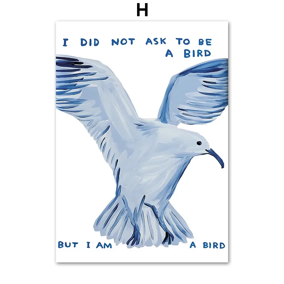 

Настенная картина David Shrigley Леопард, кит, слон, жираф, птица