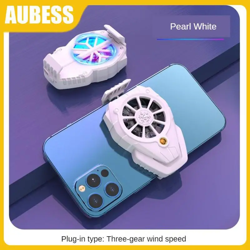 

Turbo Mute Universal Phone Cooling Good Hand Feel Mobile Phone Heat Sink Quickly Drain Phone Heat Radiator Light Effect Support