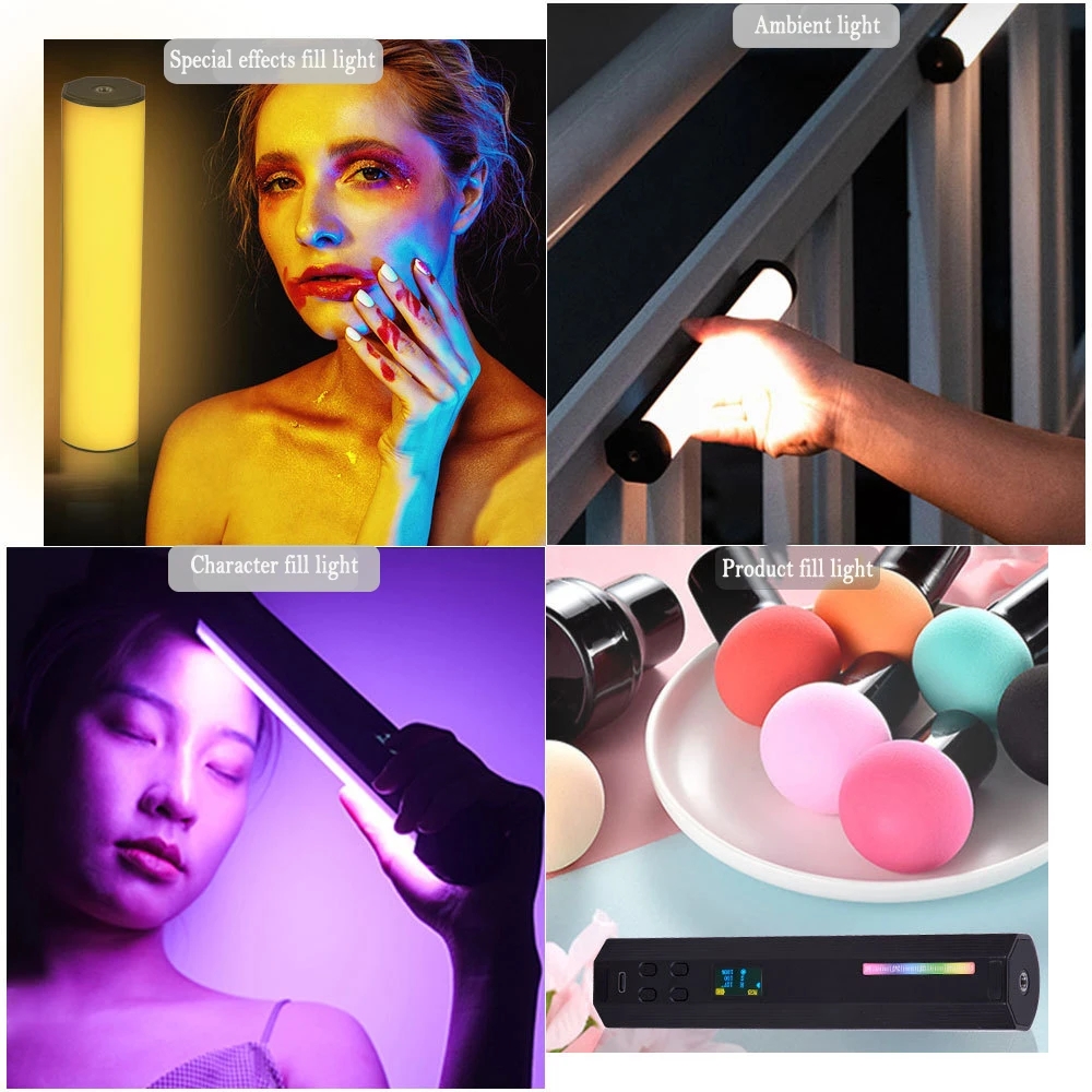 Портативная Светодиодная лампа для фотосъемки ручной светильник RGB