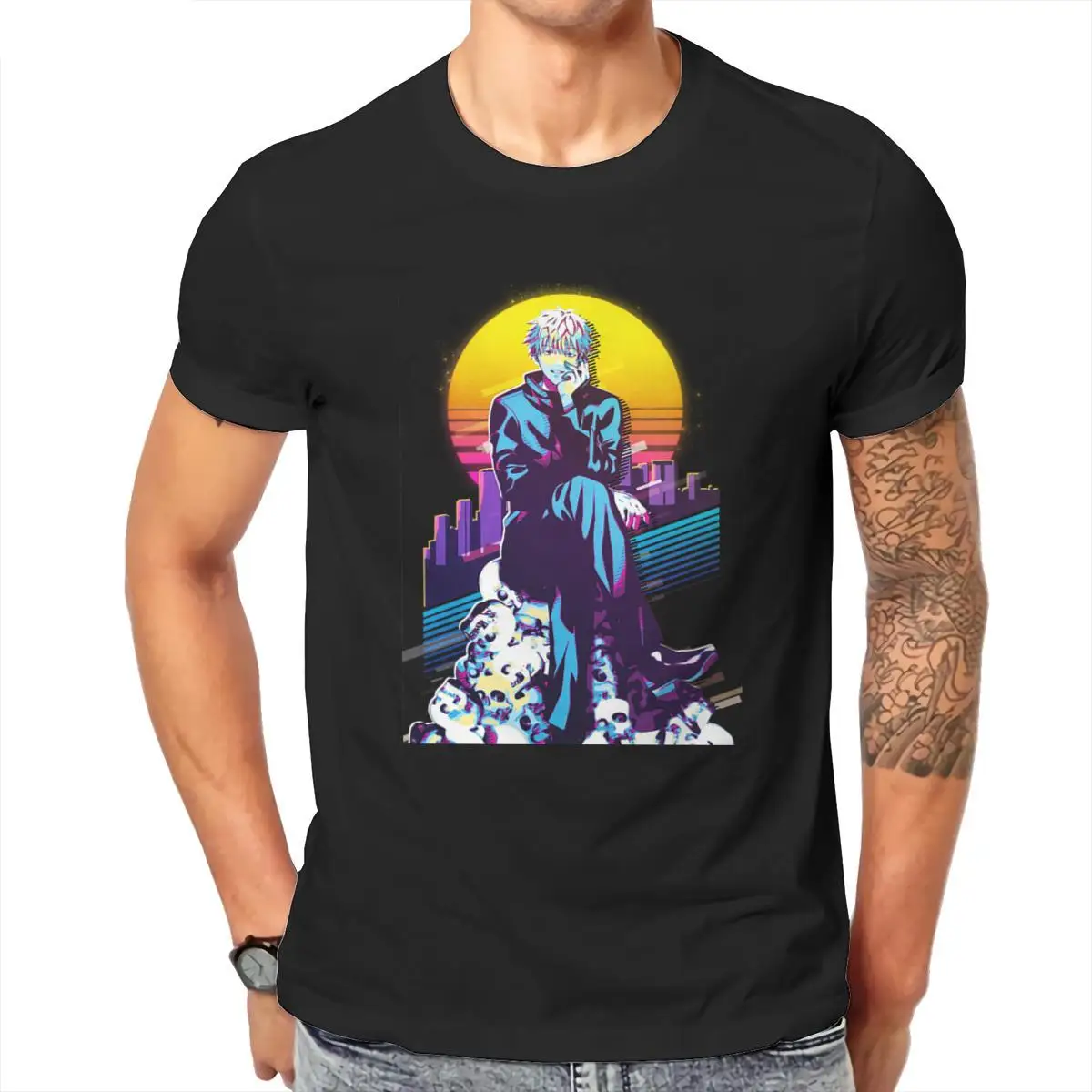 

Wholesale Jujutsu Kaisen Satoru Gojo Handsome 2021 Pink Groot Woman 19 Tees 124553