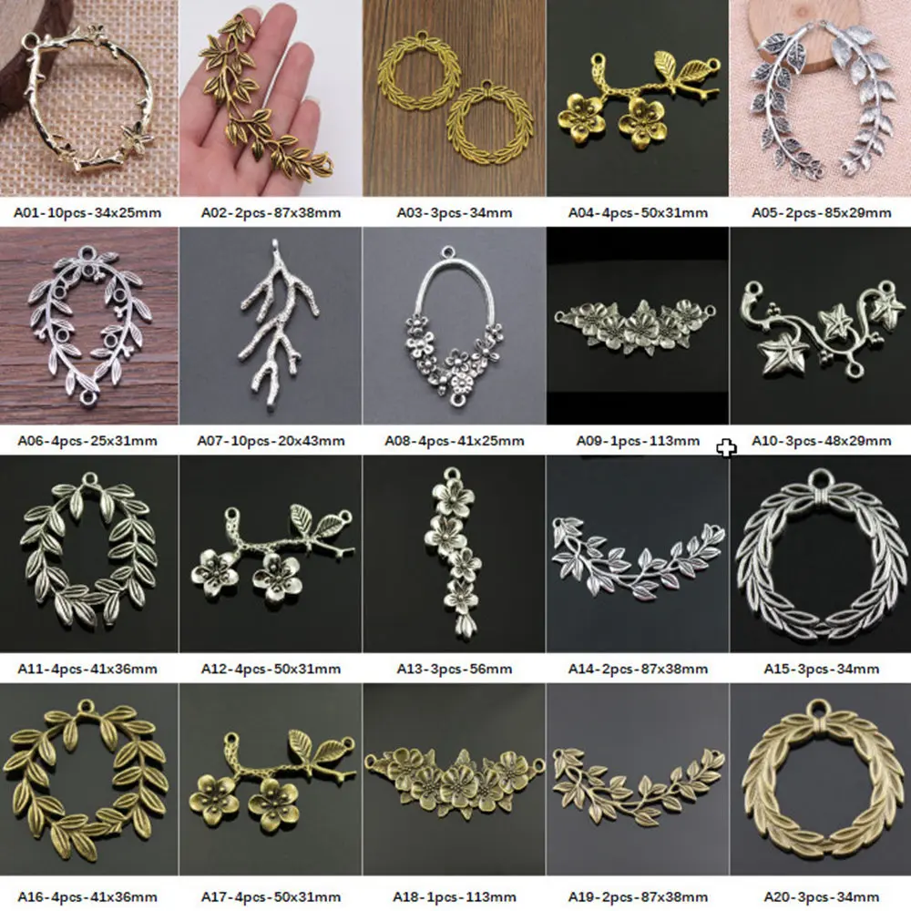 

New Arrival Flowering Branches Charms For Jewelry Making Gifts For Women