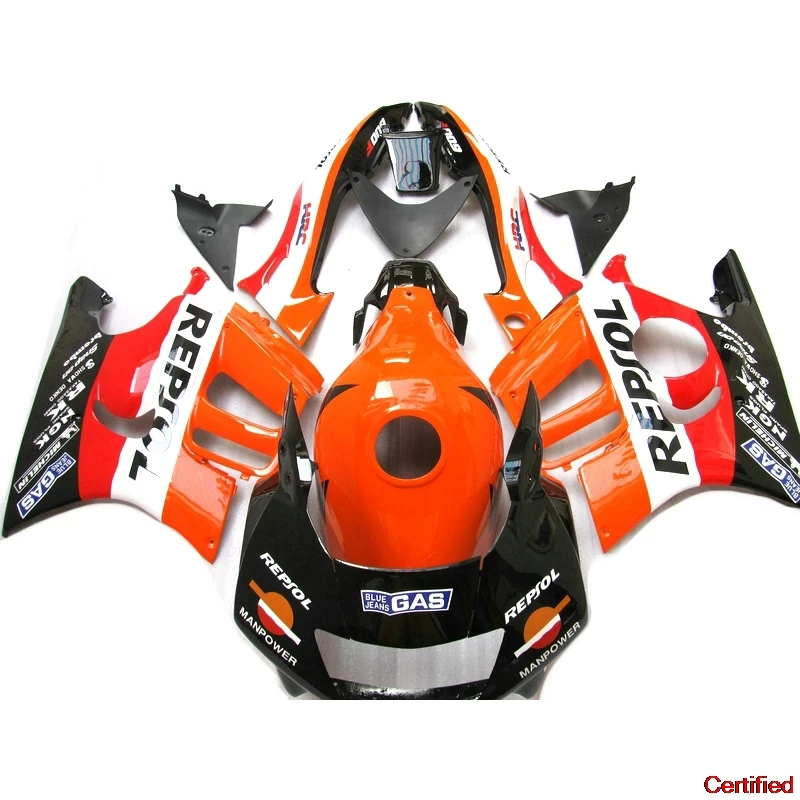 Комплекты обтекателей кузова мотоцикла для Honda CBR600 F3 1997 1998 оранжевый красный