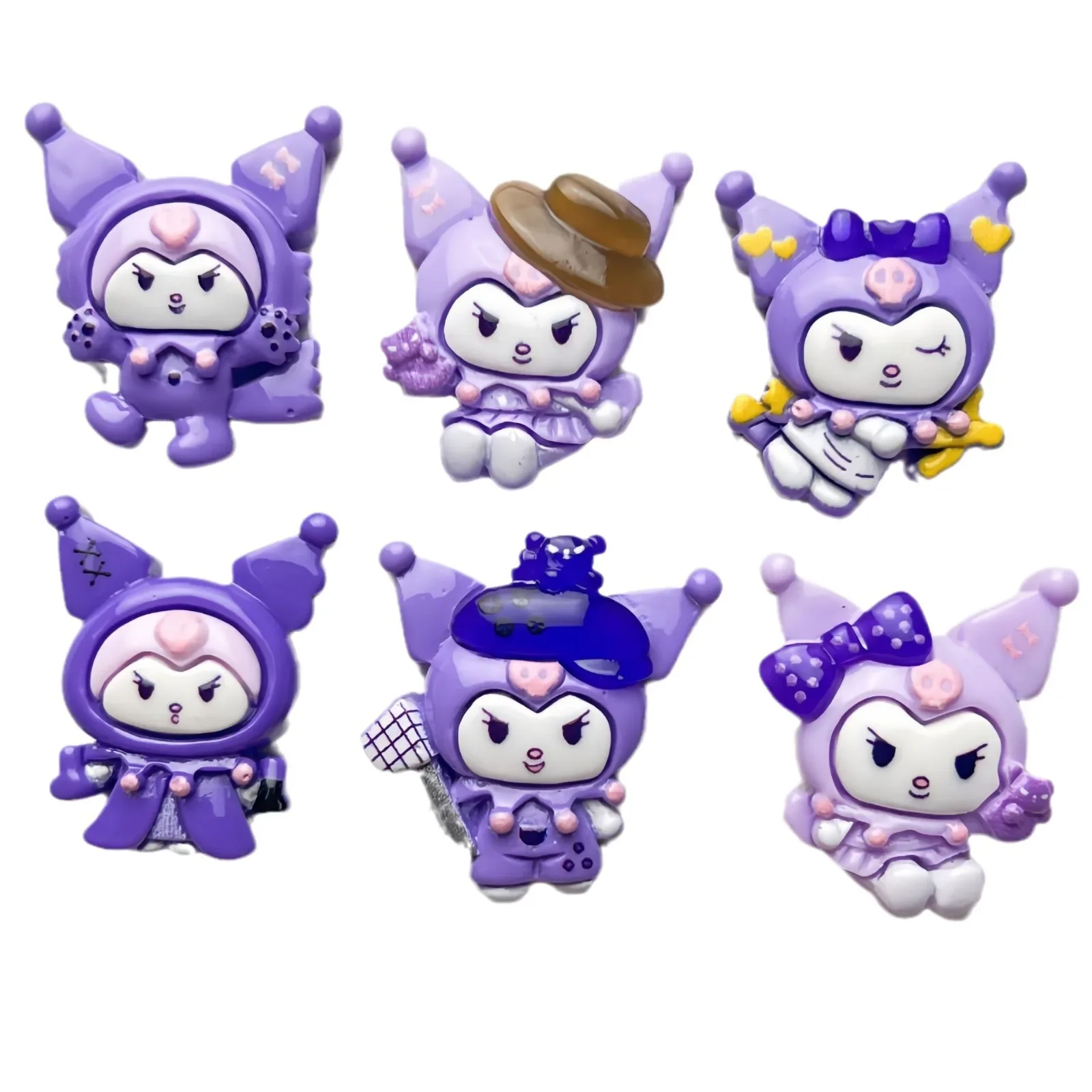 5 шт. Мультяшные блестящие фиолетовые Фотообои