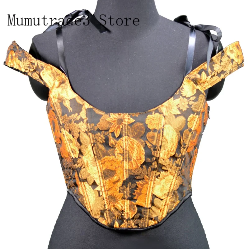 

Vintage Embroidered Vest For Women Square Collar Lace Up Sleeveless Tunic Sexy Camis Crop Top