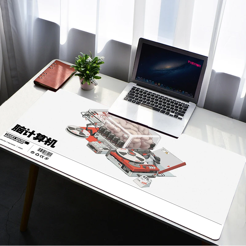 

Computer Mat Big Mousepad Personality Illustrator Desk Pad on The Table Pads XXl Mouse Pad Extended Pad Deskmat Gaming Carpet