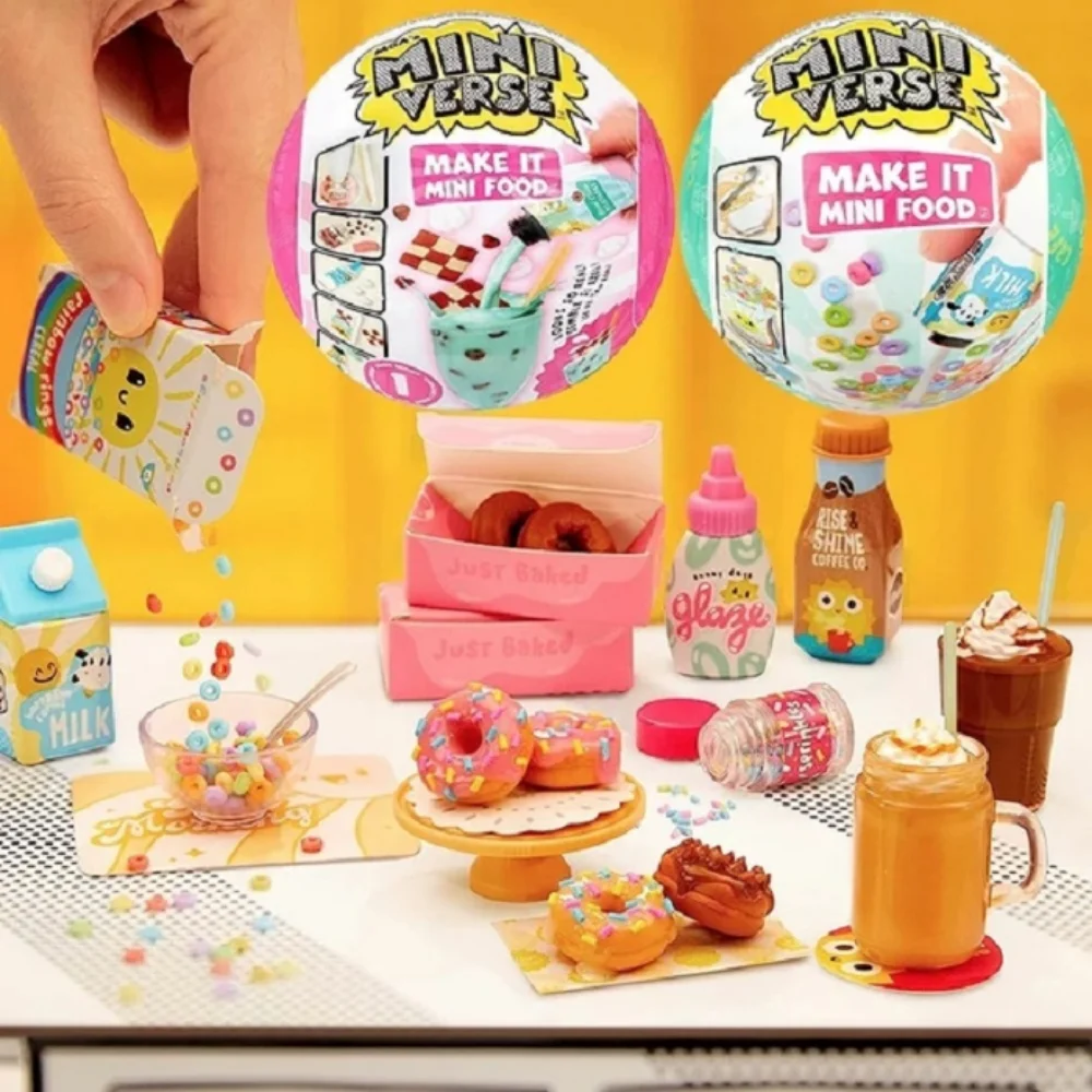 

Miniverse Make It Mini Food Series Blind Box Mga Surprise Ball Children Handmade Toy Plastic Fashion Diy Guess Balls Ornament