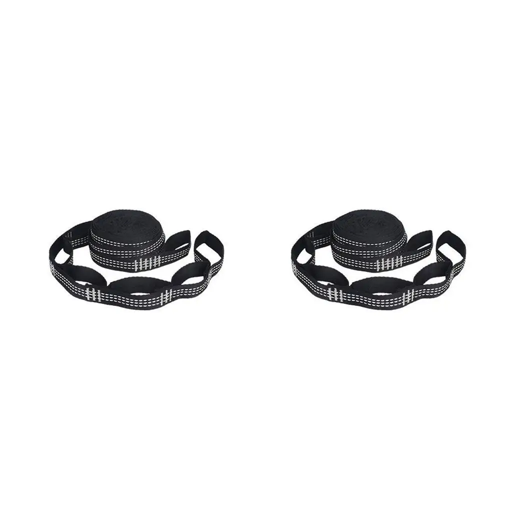 

1/2/3 Hammock Strap Strong Bearing Capacity 5 Ring Camping Straps White