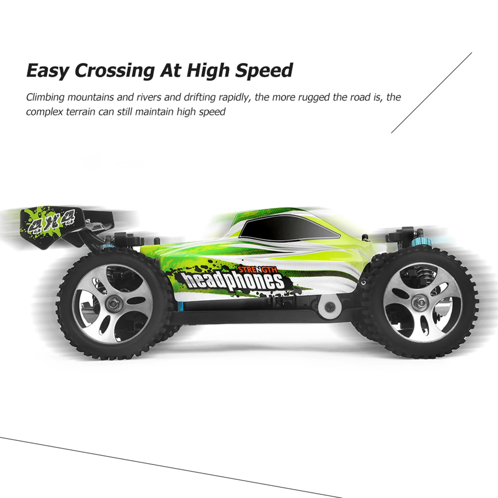 WLtoys A959-B 1/18 Масштаб 2 4 ГГц Радиоуправляемый автомобиль 4WD 70 км/ч внедорожник