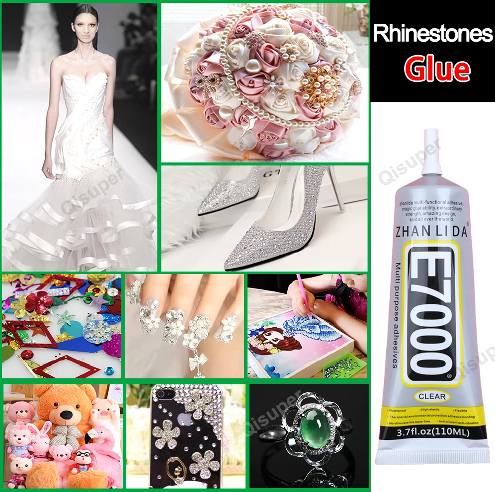 Прозрачный E7000 клей для дисплея мобильного телефона нашивки одежды кожаные ткани