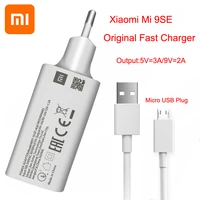 original xiaomi mi 9se qc3 0 fast usb wall charger micro usb cable quick charge for mi 9 8 se cc9 a3 mix redmi note 7 6 5 4