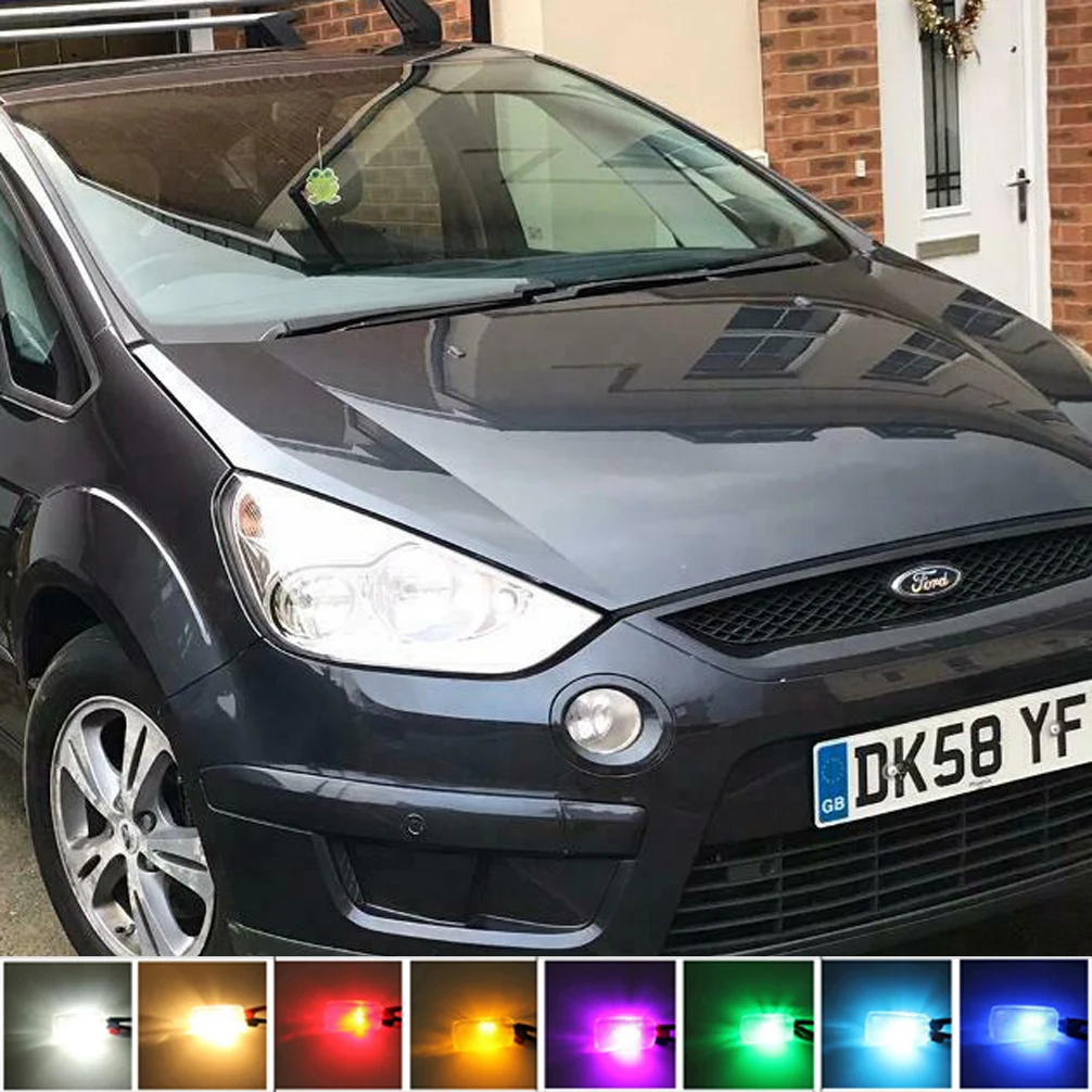 

For Ford S-Max 2006-2009 High/Low Beam Headlight Halogen Fog Turn Signal Sidemarker Brake Tail Back Up License LED Light