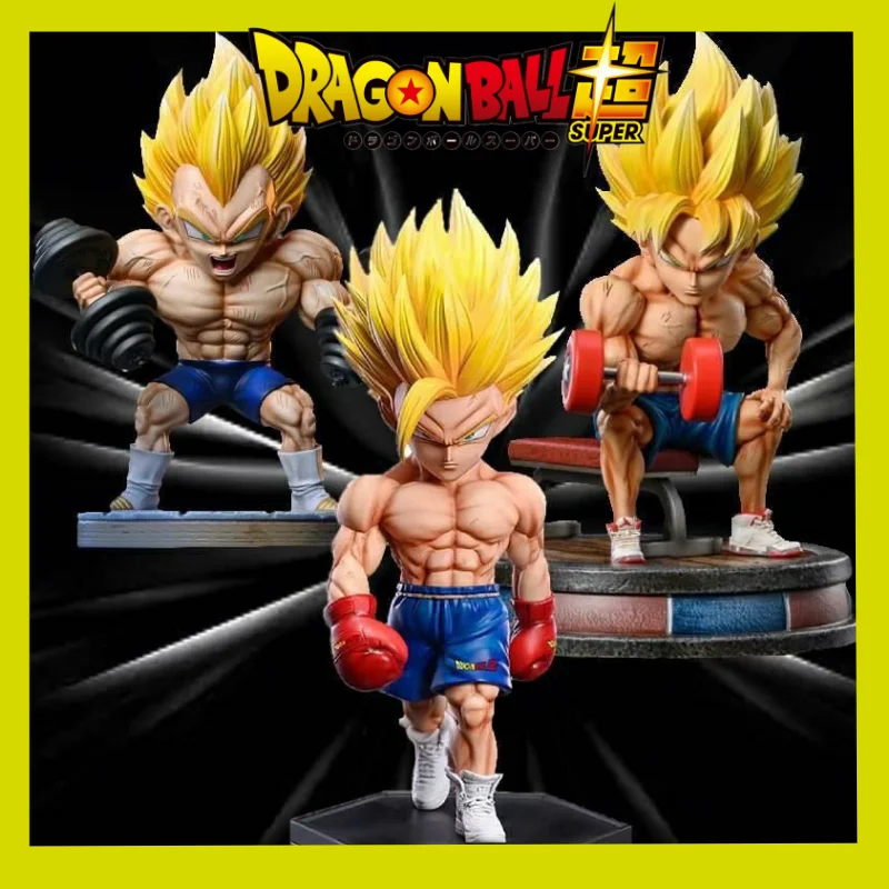 

Dragon Ball Goku Gohan Vegeta Figures Muscle Fitness Anime Figure Super Saiyan DBZ Action Figurine PVC Statue Model Gift Toy