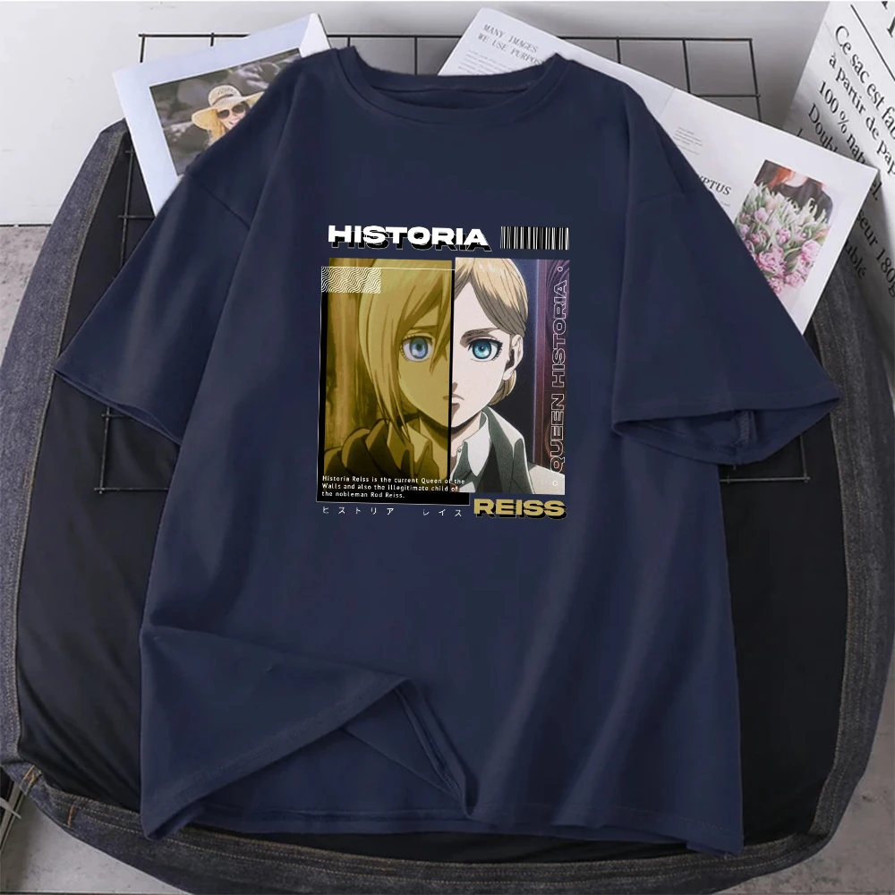 

Anime Attack On Titan Manga Tshirts Male Casual Loose T-Shirts Summer Korean Harajuku Tops Tee Hip Hop Oversize Mens Clothing