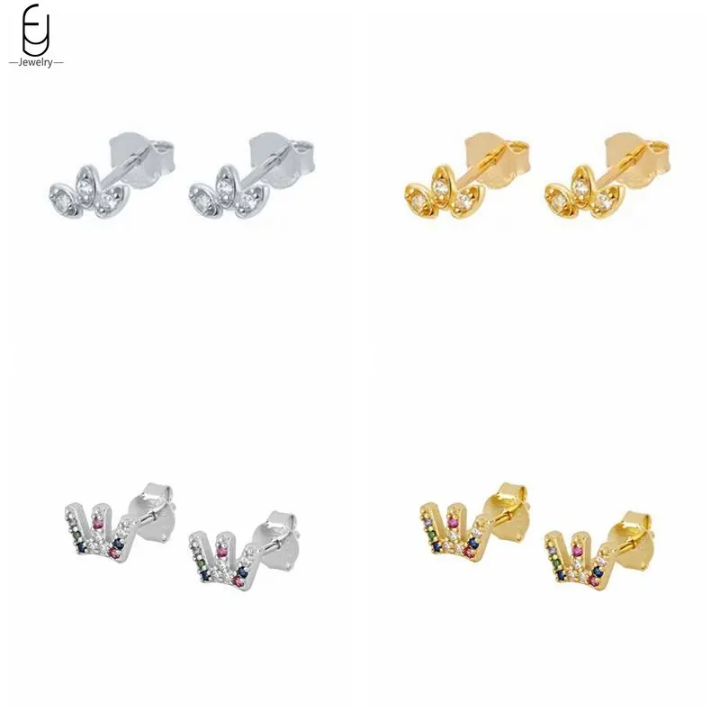 

925 Sterling Silver Ear Needle Minimalist Maple Leaves Trend Diamond Stud Earrings Women Elegant Wedding Jewelry pendientes