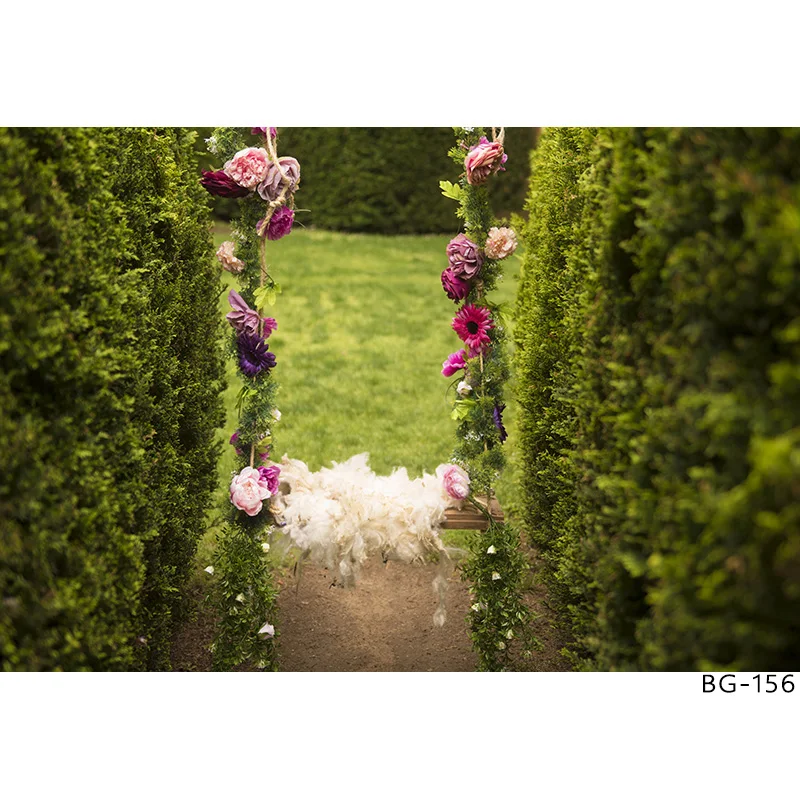 Фон для портретной фотосъемки с изображением качели