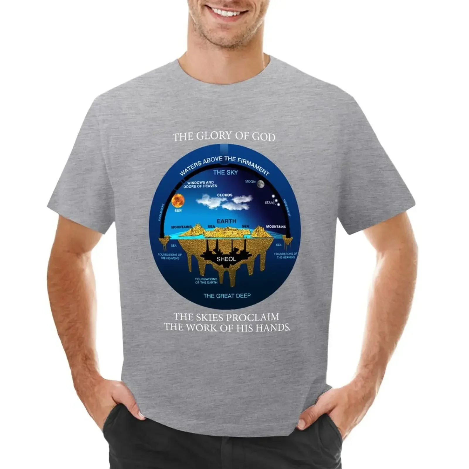 Библейский Псалом 19:1 анцеит иврит космология круглый вырез горячая Распродажа