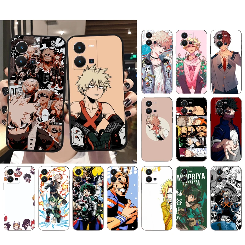 

Anime My Hero Academia Phone Case For VIVO Y53S Y33S Y22S Y11S Y31 Y21 Y70 Y20 Y21S Y72 Y35 Y51 Y01 V23E V21 V23 V21E Case