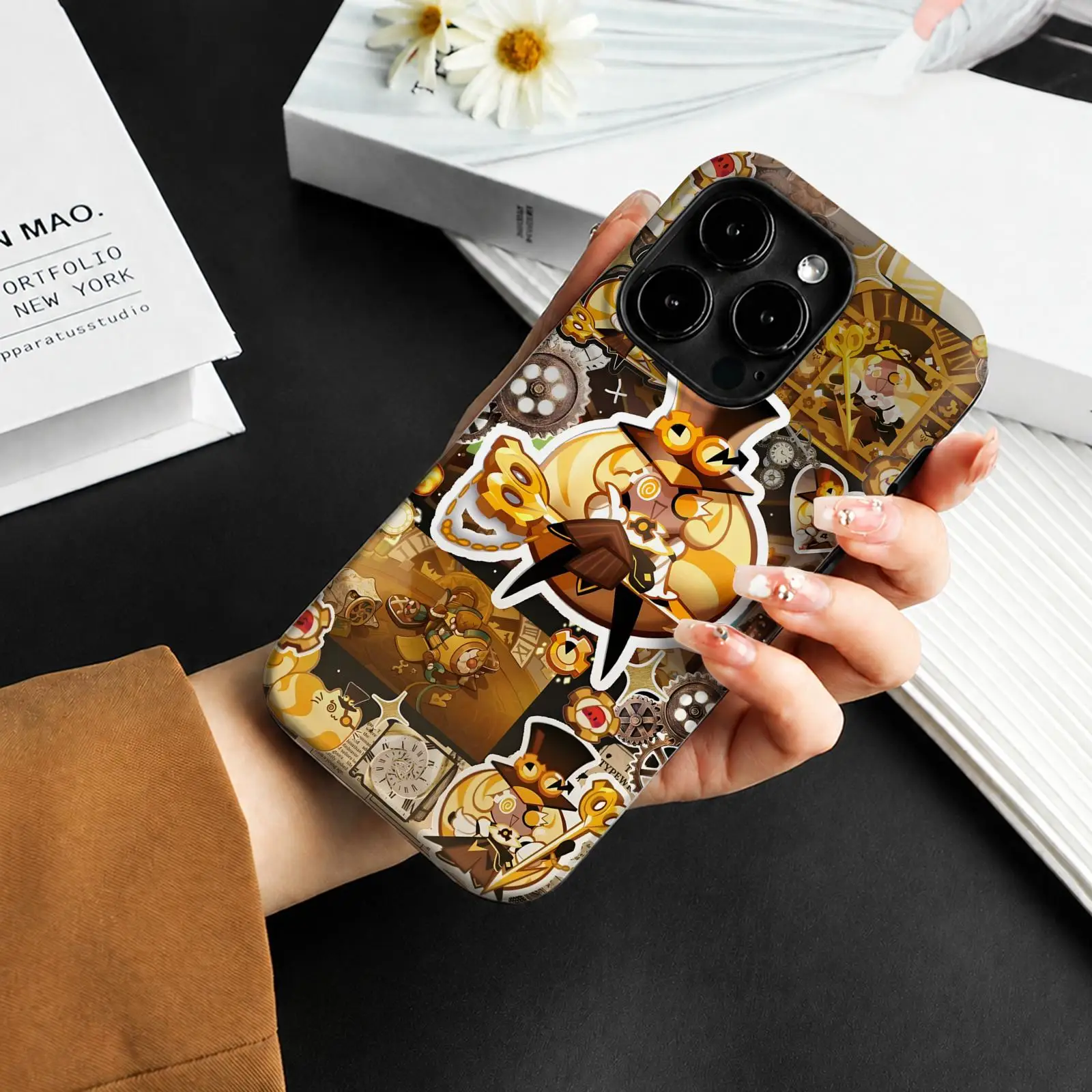 Фото Чехол для телефона с дизайном из видеоигры C-CookieRun Kingdom для iPhone 17 16 15 14 13 12 11 Pro Max Air, двухслойный защитный чехол 2-в-1. №4