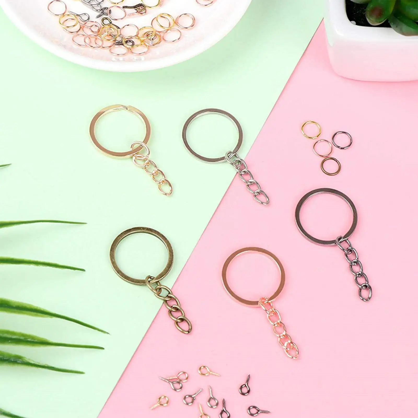 

450x брелок для ключей винтовые штифты с коннектором звеньев цепи сделай сам