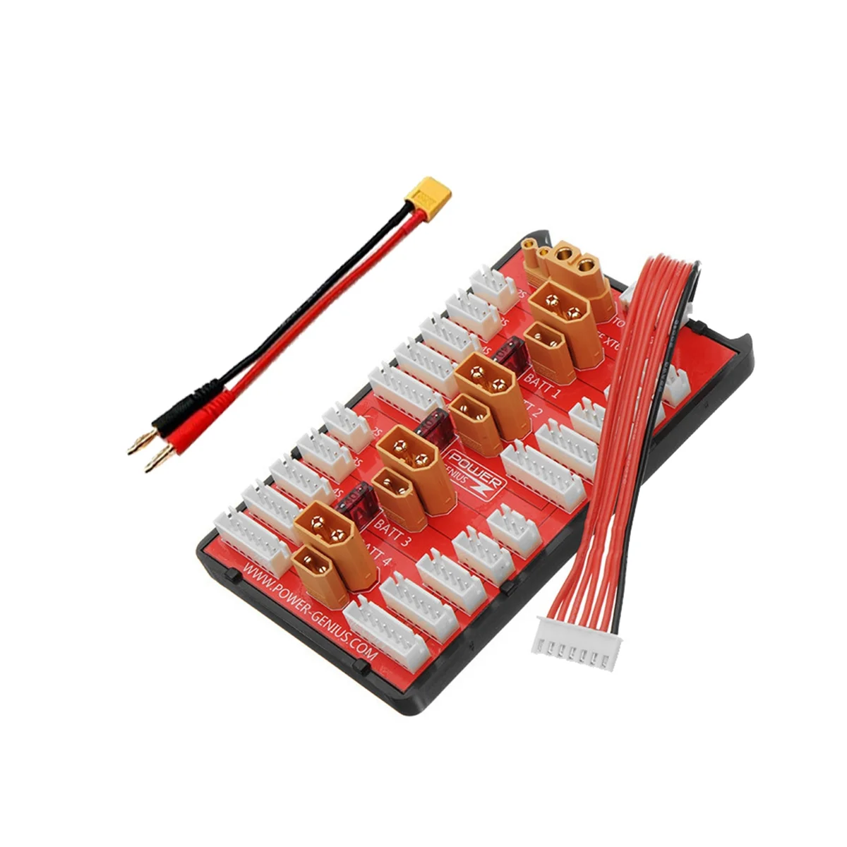 Комплект параллельной зарядной платы 2 в 1 XT30 XT60 поддерживает 4 упаковки 2-6S