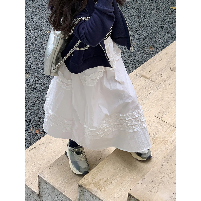 

1 2023 Kids Girls Princess Skirt Sweet Big Kids Girls Tutu Skirts Elastic Waist Skirt Clothes for Girls Children Skirts