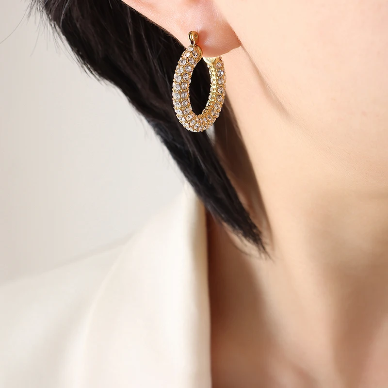 

Fine Fashion Jewelry Dangle Hoop Earrings For Women Pendientes Aretes De Mujer Boucle Oreille Femme 귀걸이 Cережки ピアス Cерьг Kolczy