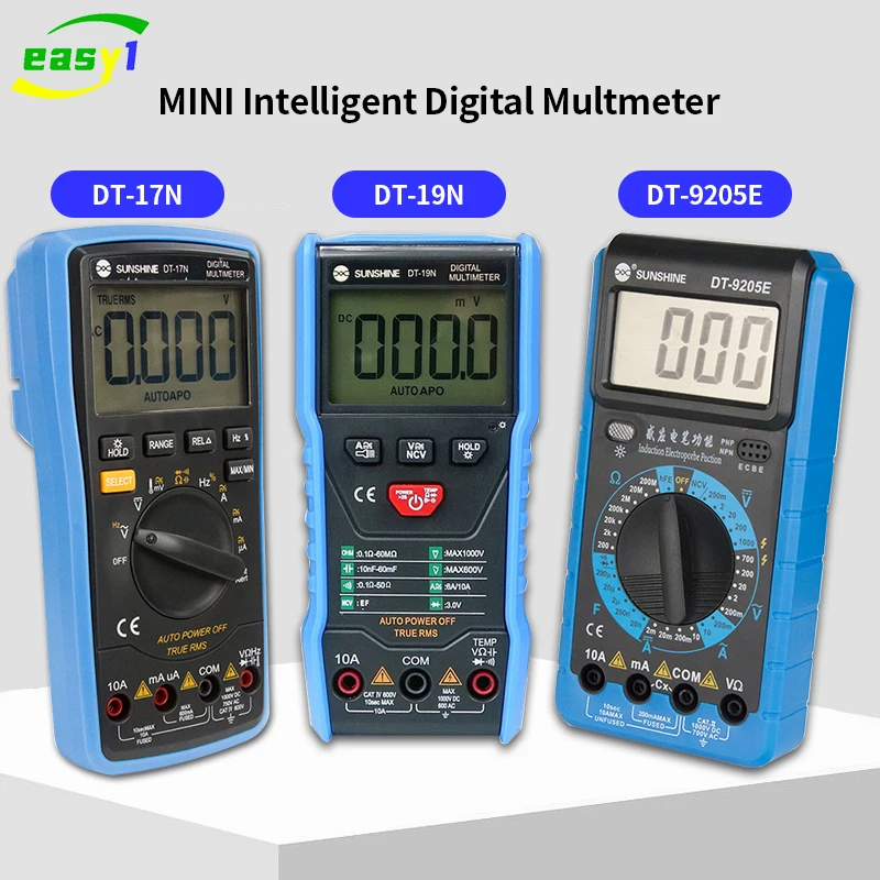 

DT-19N DT-17N DN-9205 амперметр, высокоточный Интеллектуальный мультиметр, бытовой цифровой дисплей, электрометр с переменным током