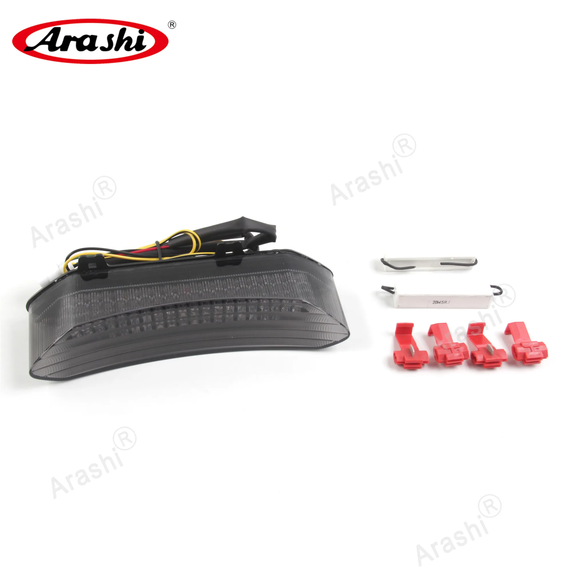 

Arashi Rear Stop Taillight Brake Tail Light For YAMAHA YZFR1 YZF R1 YZF-R1 R 1 2002 2003 3-in-1 Integrated LED Turn Signals Lamp