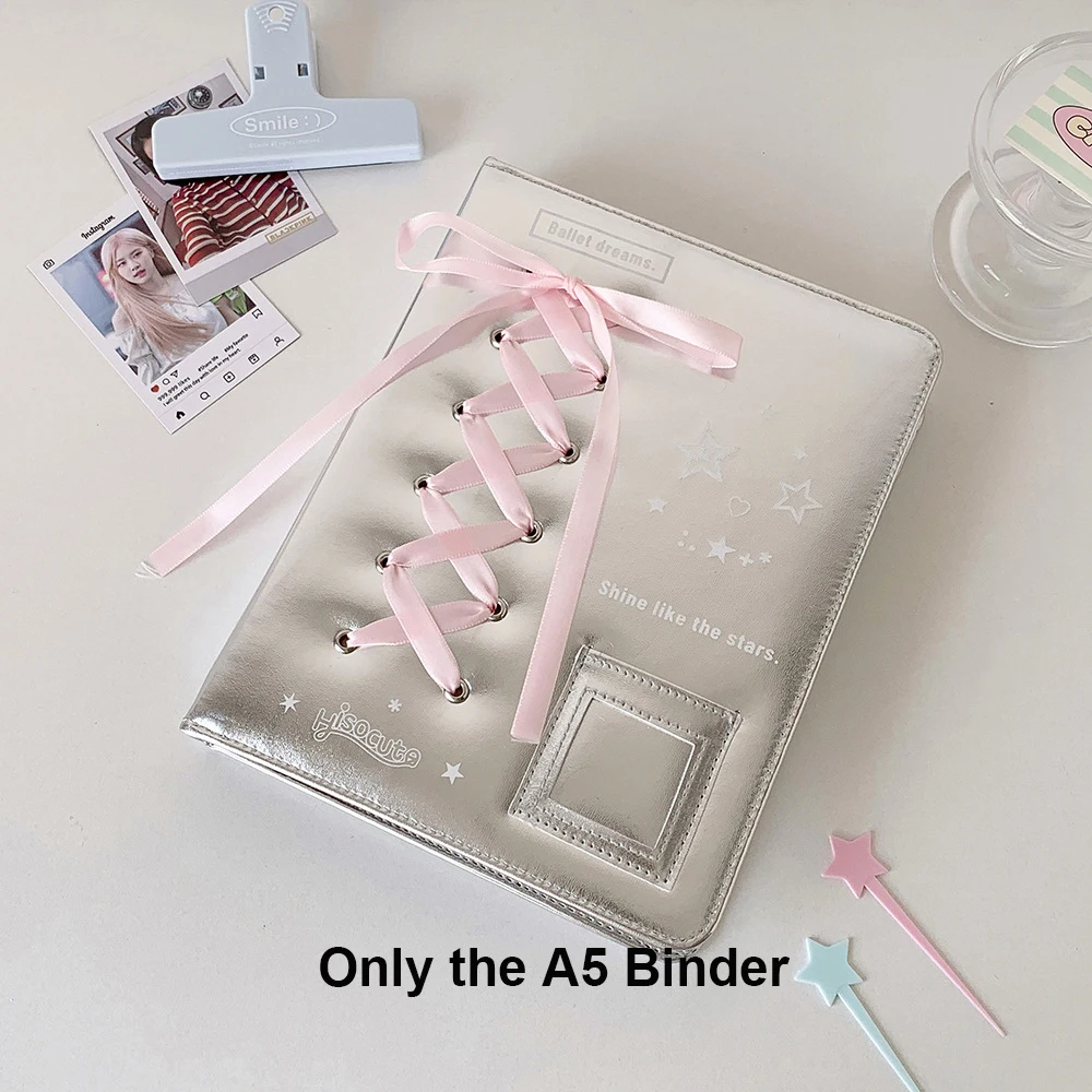 

Фотоальбом HarPaper серебристый из искусственной кожи