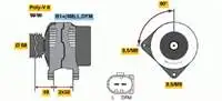 

124325004 for ALTERNATOR 12V 90A LT 35 2.5TDI CARAVELLA