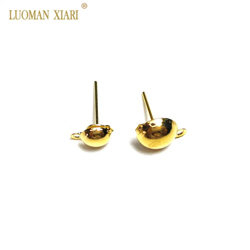 Оптовая продажа 100 шт./партия бесплатная доставка серьги из стерлингового