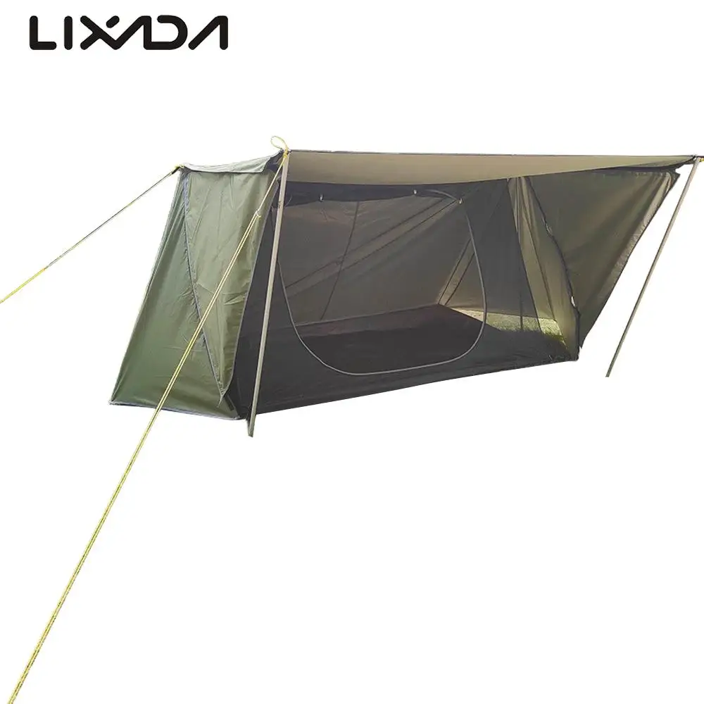 

Туристическая палатка из ткани Оксфорд, на 1/2 человек, водонепроницаемая, ветрозащитная, двухслойная, защита от дождя и солнца