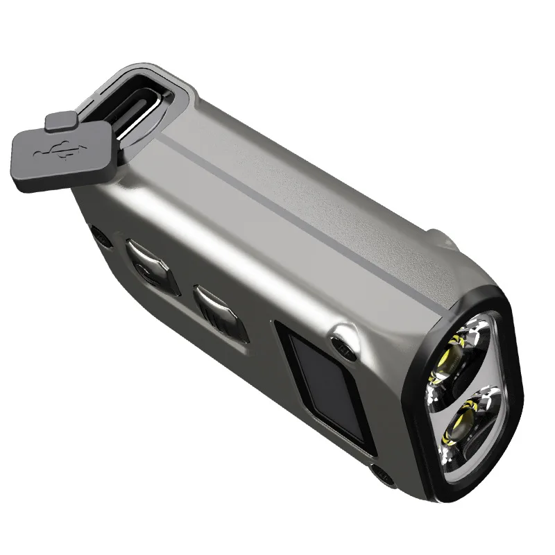 Светодиодный Умный брелок NITECORE TINI2 TI миниатюрный двухъядерный умный фонарь для
