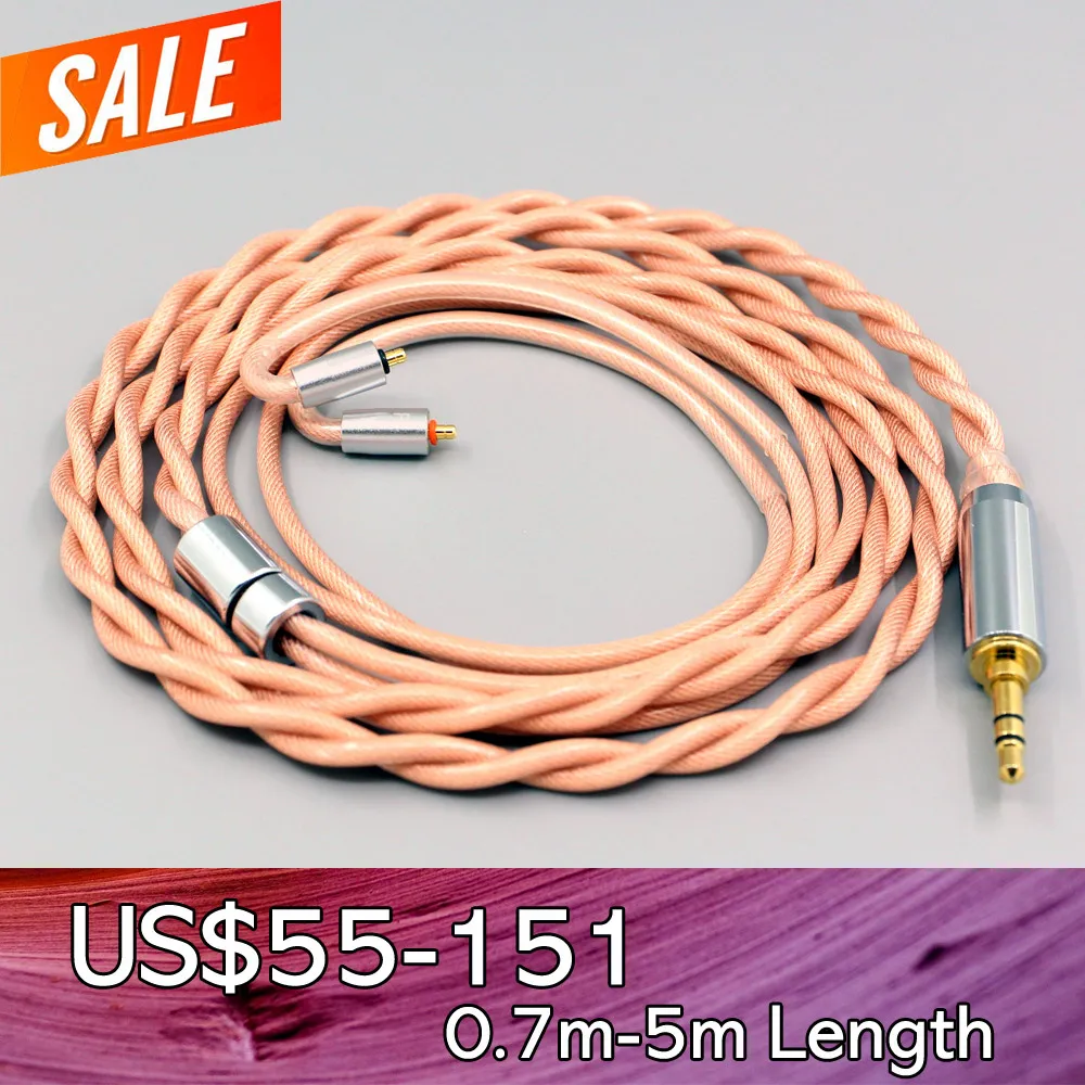 Type6 756 core Shielding 7n Litz OCC Earphone Cable For UE Live UE6 Pro Lighting SUPERBAX IPX 2 core 2.8mm LN007991