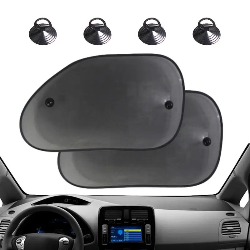 

Rear Window Shade UV Protection Folding Auto Rear Window Sunshade 2 Pcs Summer Protection Sun Visor Netting Nylon Cloth Materia