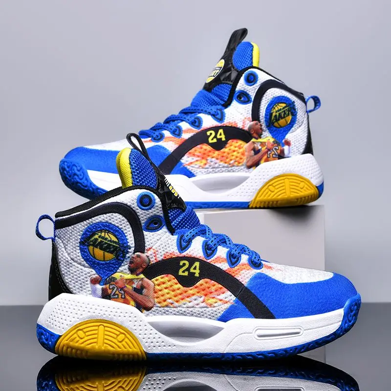 

Children's Basketball Shoes Summer New Style Boys Girls' Sports Shoes Fashionable Kobes Breathable Basketball Shoes Kids Shoes