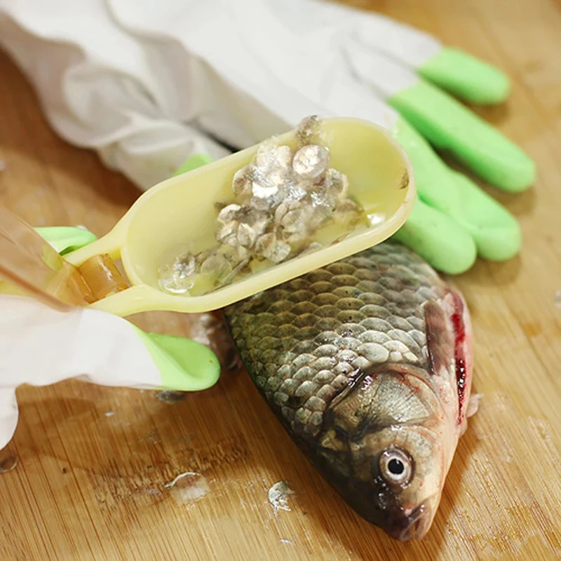 

New Fish Skin Brush Scraping Fishing Scale Brush Graters Fast Remove Knife Cleaning Peeler Kitchen Scraper Cooking Seafood Tools