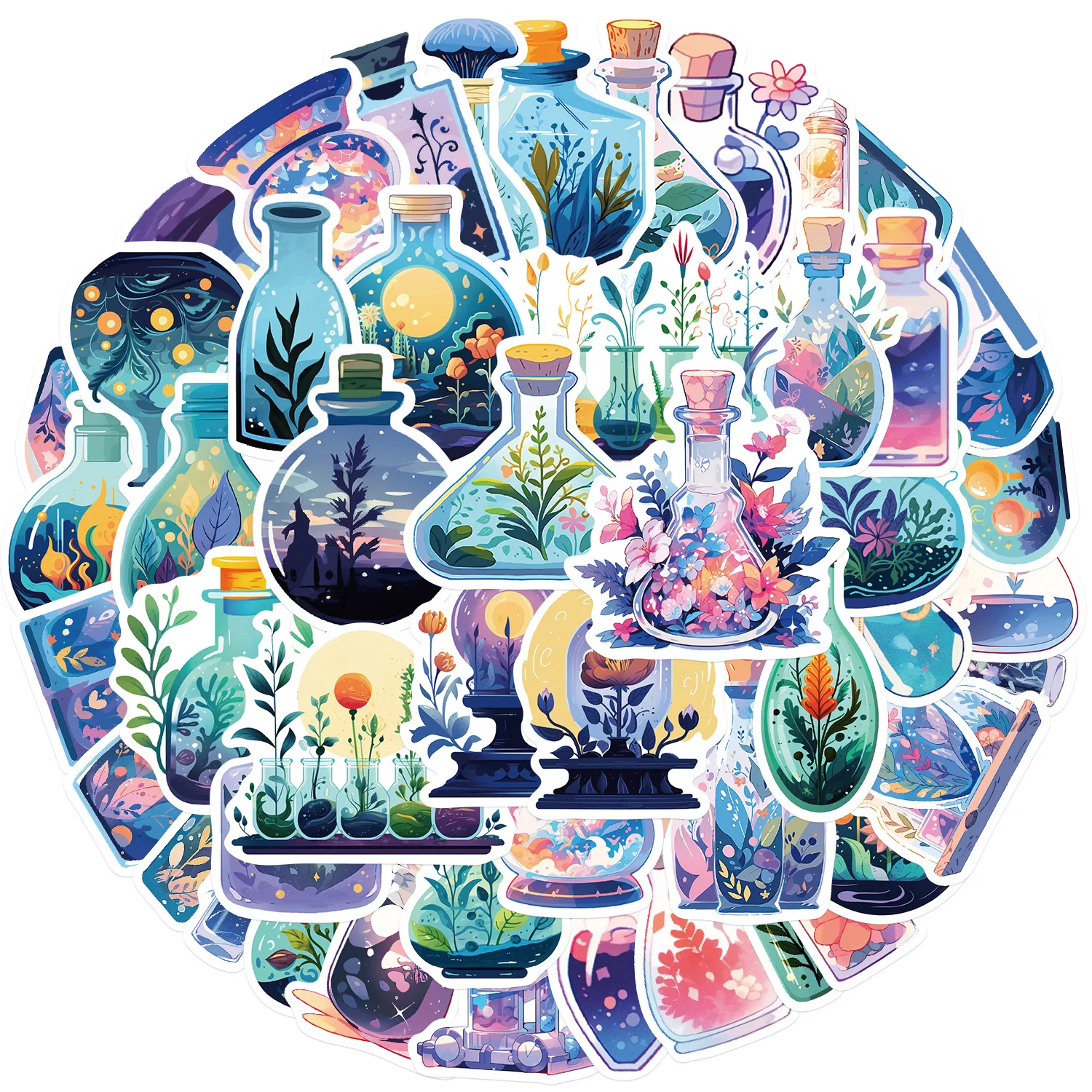 50 шт. наклейки для ноутбука бутылки воды скейтборда