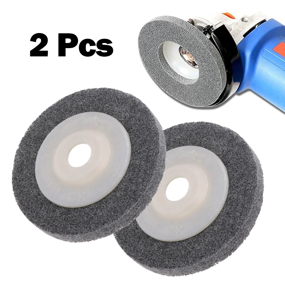 

2Pcs 5Inch 9P Nylon Fiber Polishing Wheel Flap Discs Non Woven Abrasive Disc Polishing Grinding 125x22x12mm Buffing Wheels