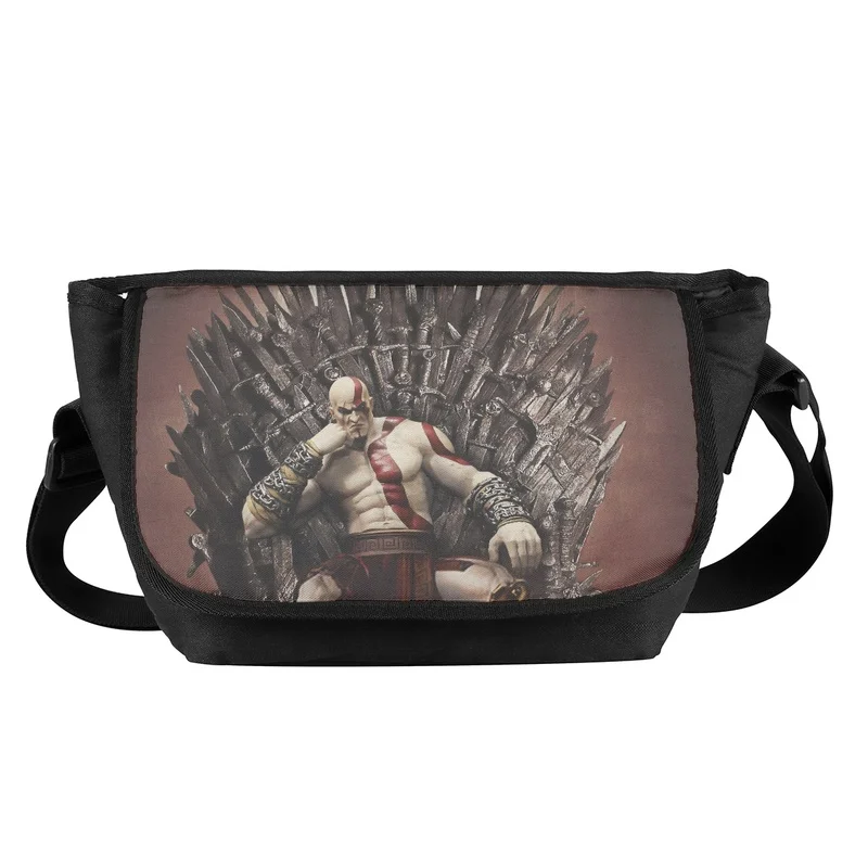 God of War Print Waist Bag Unisex Outdoor Crossbody Bags for Man Chest Belt Bag Travel Mobile Phone Bag Chest Pack Bolsillos