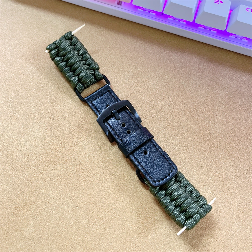 Ремешок 22 мм 20 для samsung galaxy watch 7/4/5/6/6classic/5pro/4classic band 44 40 47 43 45 46 42 спортивный нейлон