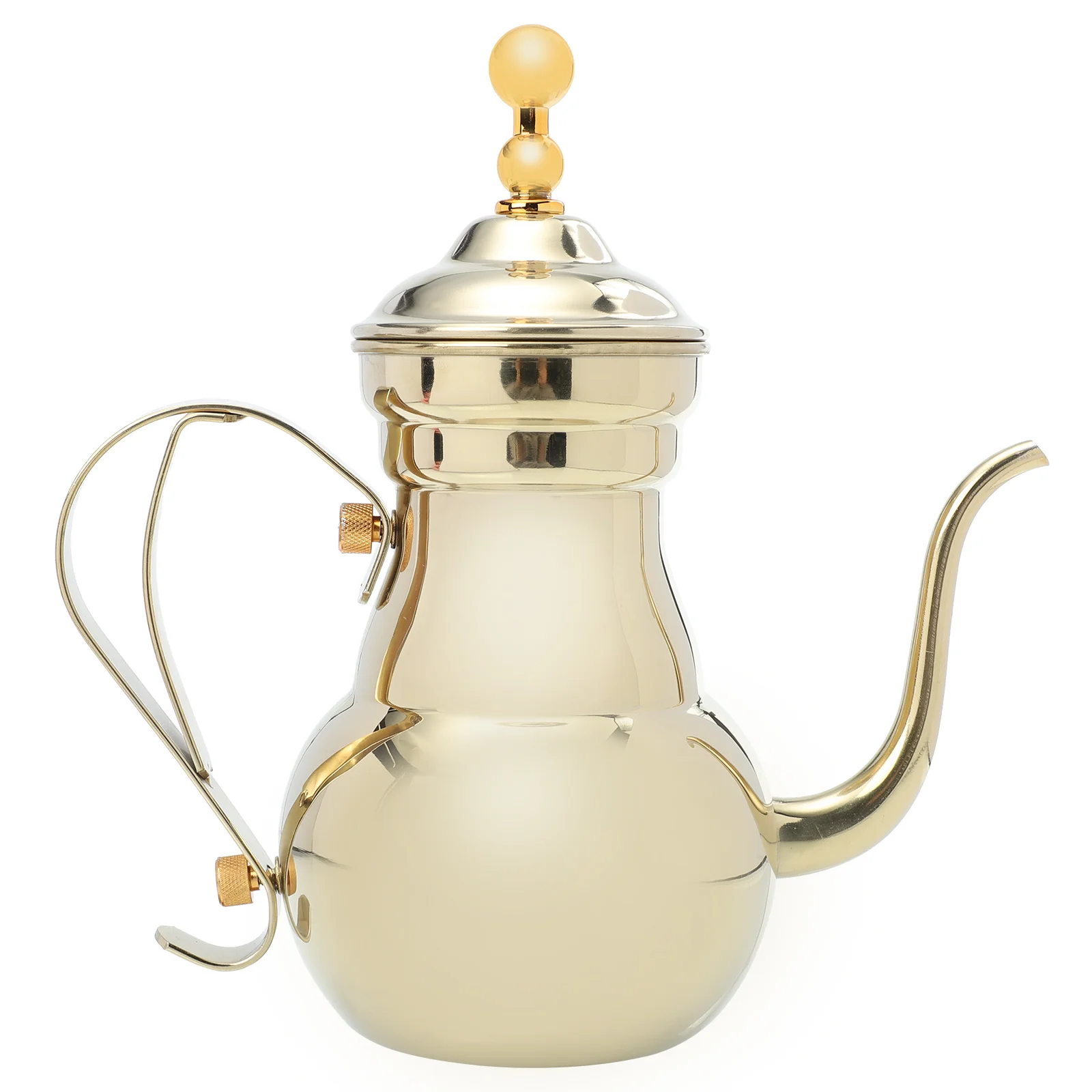 

Kettle Coffee Tea Pot Water Teapot Stainless Pour Gooseneck Steel Over Drink Pitcher Cold Arabic Spout Stovetop Turkish Lemonade