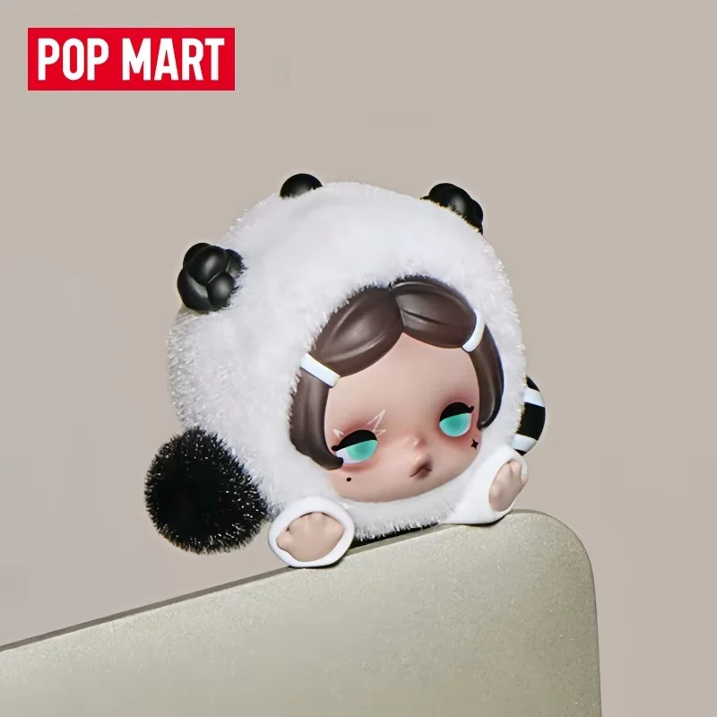 Фото Новые популярные оригинальные стикеры POP MART: серия фигурок Skullpanda Don't Want, коллекционные игрушки-сюрпризы в закрытых коробках, украшения, подарки №4
